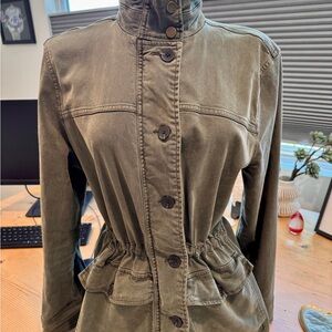 Lucky Brand Cargo Jacket for Women Size Large Green